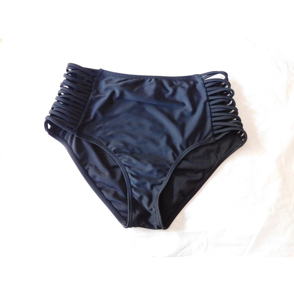 Arizona Jeans Bikini Womens Juniors Black Swim Bottom Size Medium